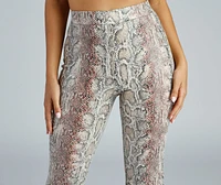 Bring The Flair Snake Print Pants