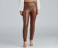 Steal The Scene High Waist Faux Leather Leggings