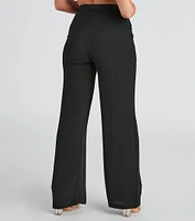 The Right Path Wide-Leg Trouser Pants