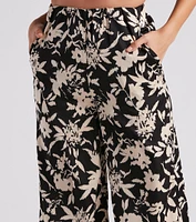 Major Muse Floral Satin Pants