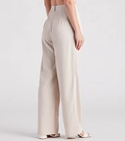 Elevated Style Wide-Leg Trouser Pants