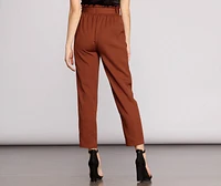 Tapered Tease High Waist Dress Pants