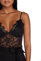 Sultry Lace Top Jumpsuit