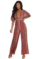 Diving Into Stripes Jumpsuit