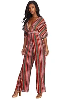 Diving Into Stripes Jumpsuit