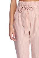 Stripe Right Paper Bag Pants