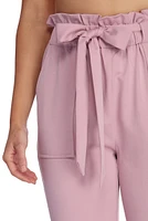 Classic Paper Bag Tie Waist Pants