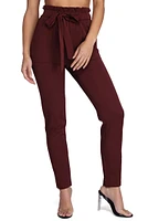 Classic Paper Bag Tie Waist Pants
