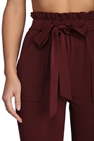 Classic Paper Bag Tie Waist Pants