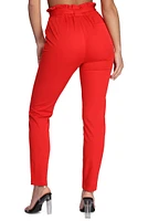 Classic Paper Bag Tie Waist Pants