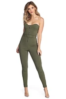 Take Charge Belted Catsuit
