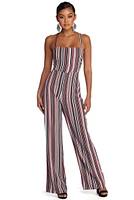 Keep It Striped Jumpsuit
