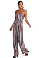 Keep It Striped Jumpsuit