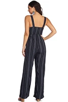 Tied To Tribal Stripes Jumpsuit