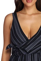 Tied To Tribal Stripes Jumpsuit