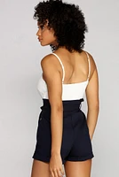 Effortlessly Chic Paper Bag Romper