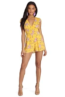 Sweet Floral Smocked Romper