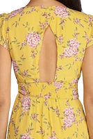 Sweet Floral Smocked Romper