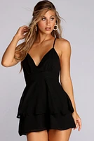 Three Cheers Tiered Romper