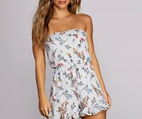 Bring A Bouquet Floral Romper