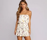 Bring A Bouquet Floral Romper
