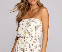Bring A Bouquet Floral Romper