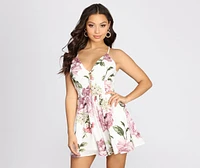 Catch This Floral Romper