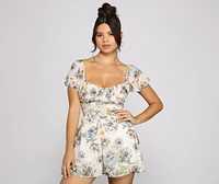 Floral Days Chiffon Romper
