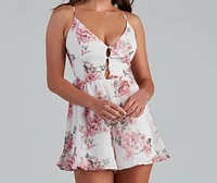 Beautiful Blooms Chiffon Romper
