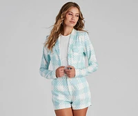 That Preppy Vibe Houndstooth Shorts