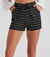 Between The Lines Paper Bag Shorts