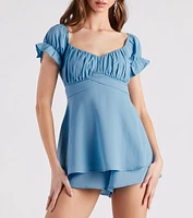 Sunshine State Of Mind Off-The-Shoulder Romper