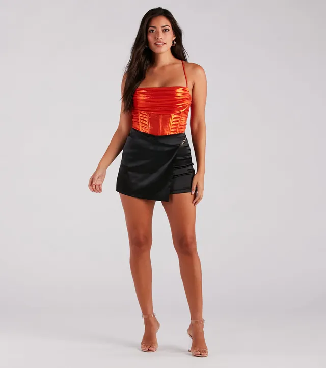 Women's The A&F Scarlett Wrap Mini Skort