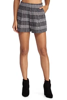 Plaid Boucle Shorts