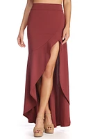 Ready To Ruffle Maxi Skirt