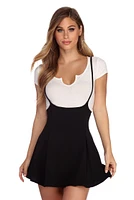 Sassy Suspender Skater Skirt