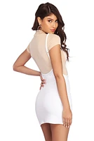 Sassy Suspender Mini Skirt