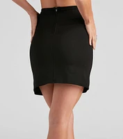 Making A Ponte High Waist Mini Skirt