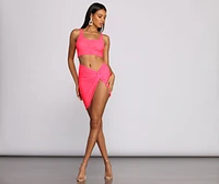 Mesh Moment Mini Skirt