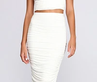 White Hot Midi Skirt