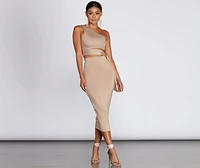 Basic Essential Double Layered Skirt