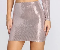 Style It With Sequins Mini Skirt
