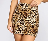 Go Wild Leopard Print Mini Skirt