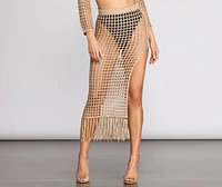 Boho Baby Crochet Fringe Skirt