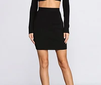 Cute 'Fit Knit Midi Skirt