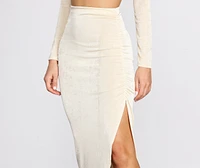 Heartbreaker High Slit Skirt
