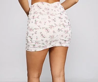 Charming Beauty Ditsy Floral Mini Skirt