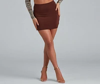 Feeling Fine High Waist Mini Skirt