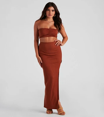 So Stunning Asymmetrical Maxi Skirt