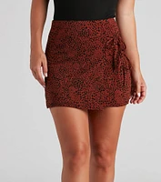 Feelin' Flirty Faux Wrap Mini Skirt